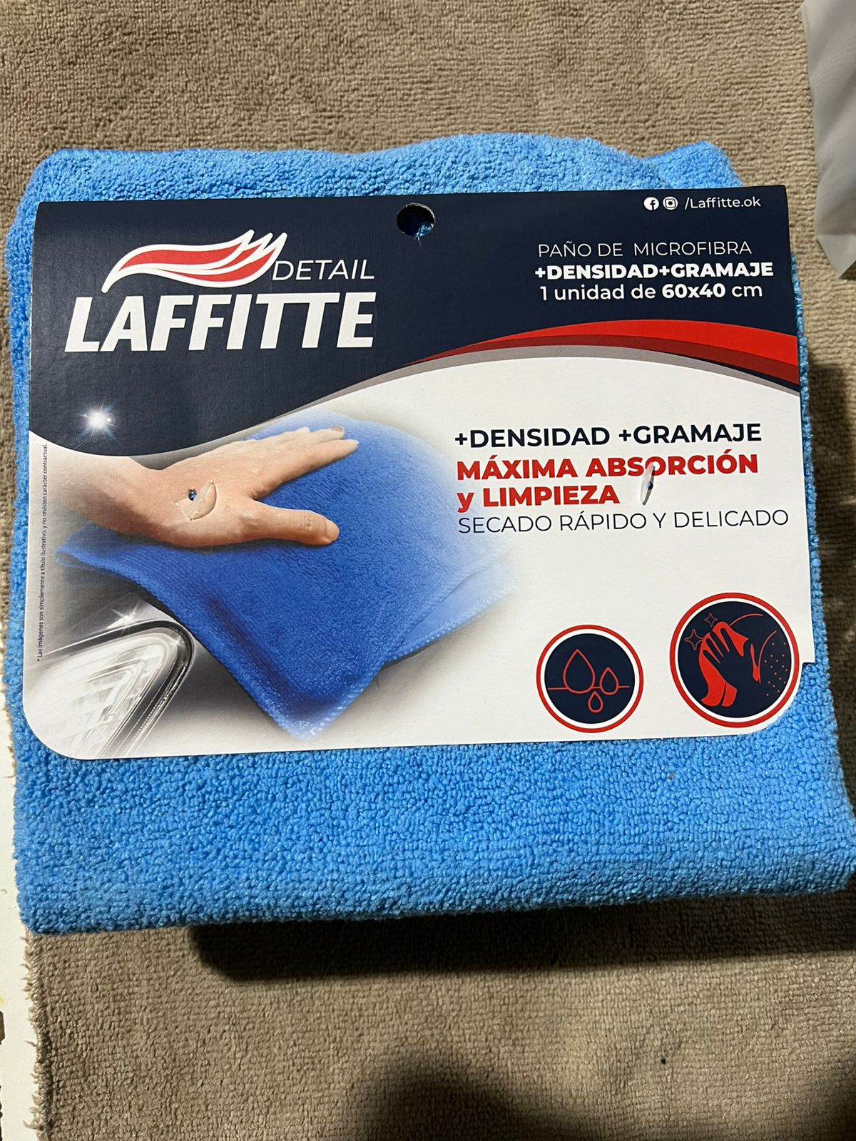 Microfibra de secado Laffitte 60x40 cm