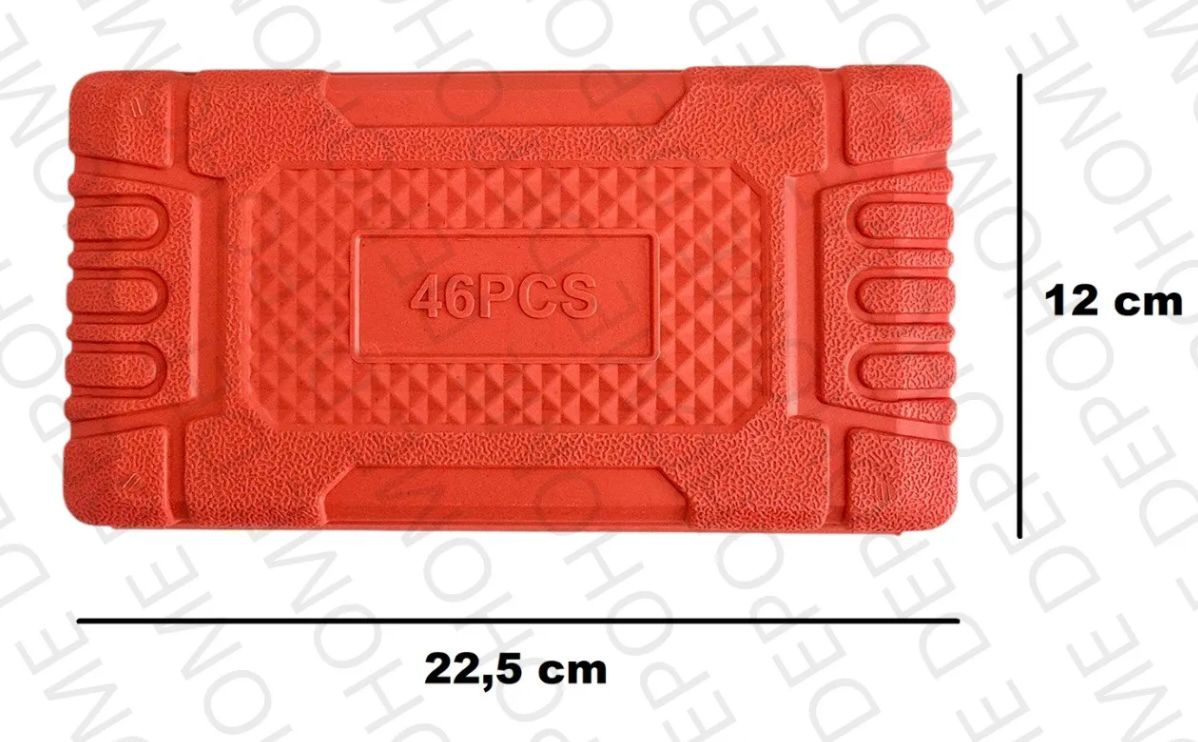 🔧 Set de Llaves Tubo 1/4" con Criquet – 46 Piezas