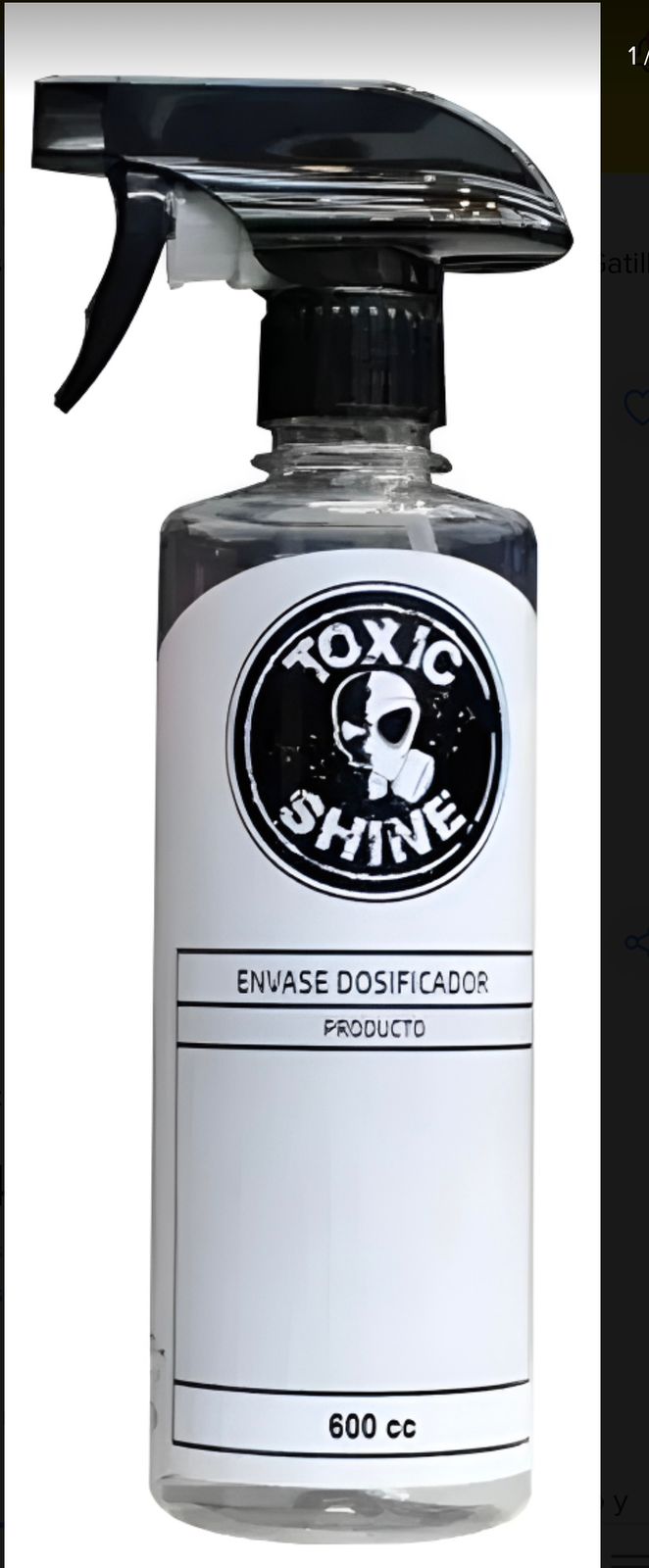 Envase fraccionador con Gatillo – Toxic Shine
