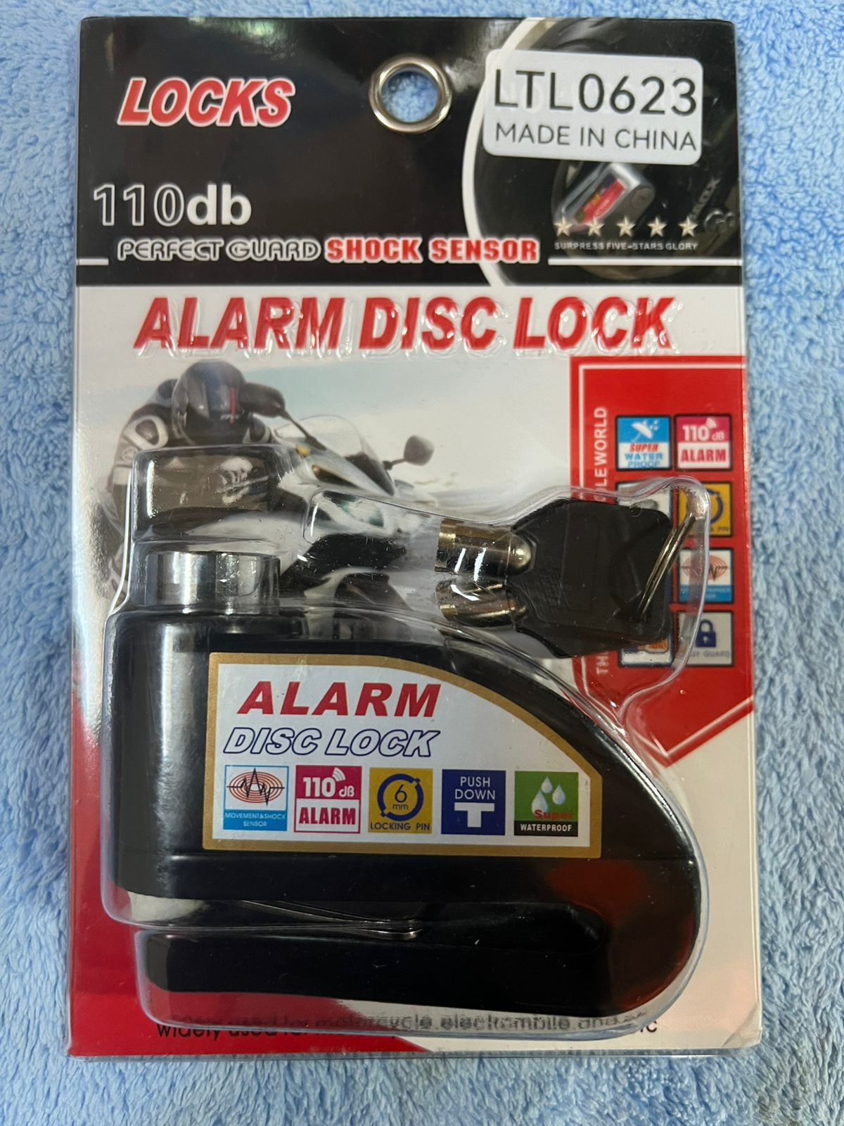 Alarma para Motos con Candado Blindado y Traba de Disco