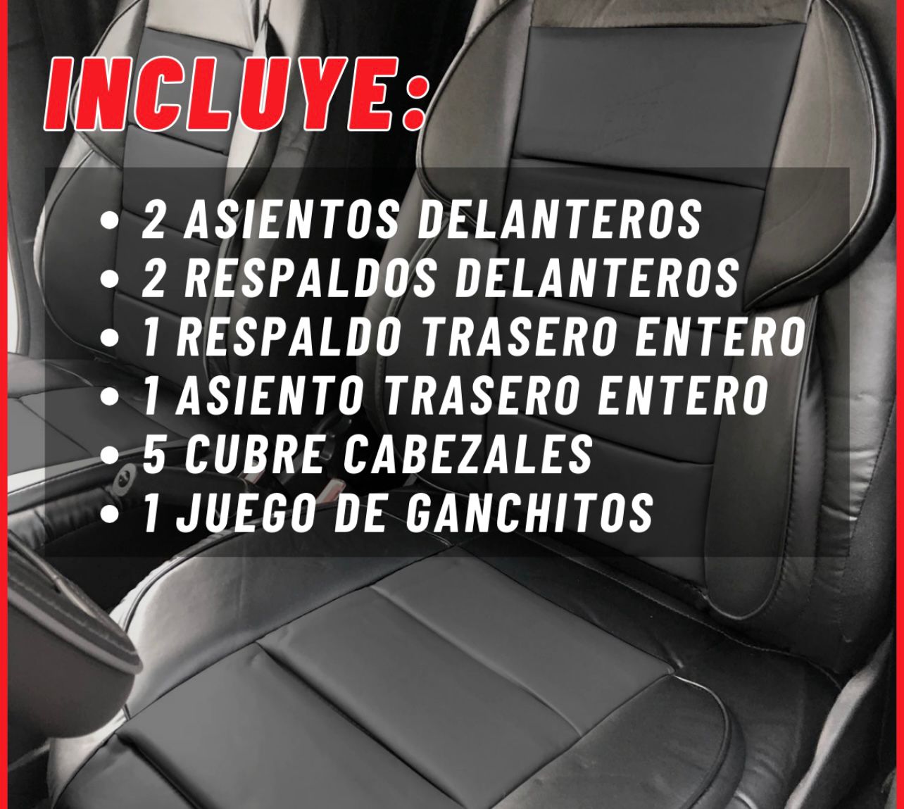 FUNDA DE ASIENTOS PARA AUTO-CAMIONETA
