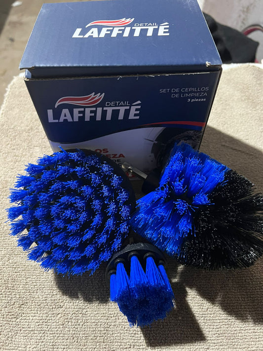 Set x3 Cepillos azules DUROS  para Taladro  – Laffitte
