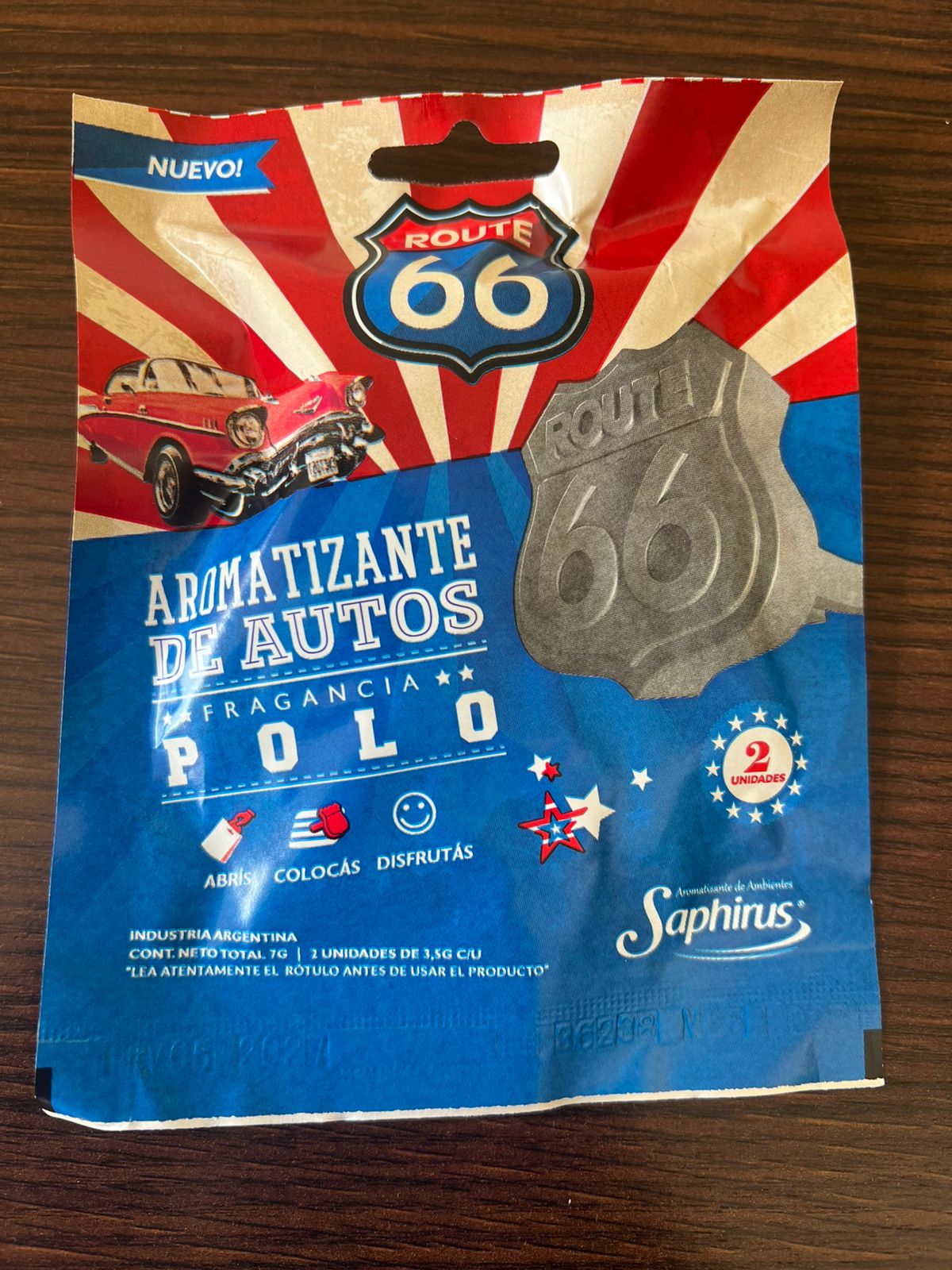 Aromatizante para ventilete Route 66