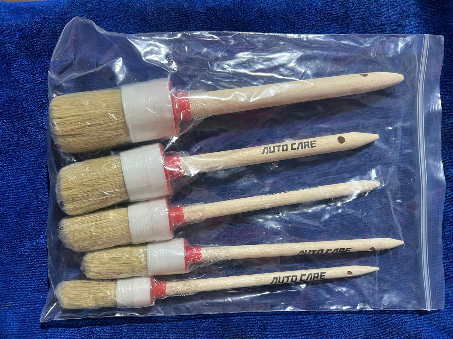 Kit de Brochas de Madera x5 – AUTO CARE