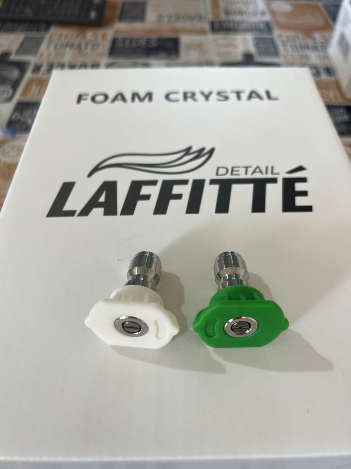 Kit de 2 Picos Blanco y Verde con Acople Rápido – Pistola de Hidrolavadora