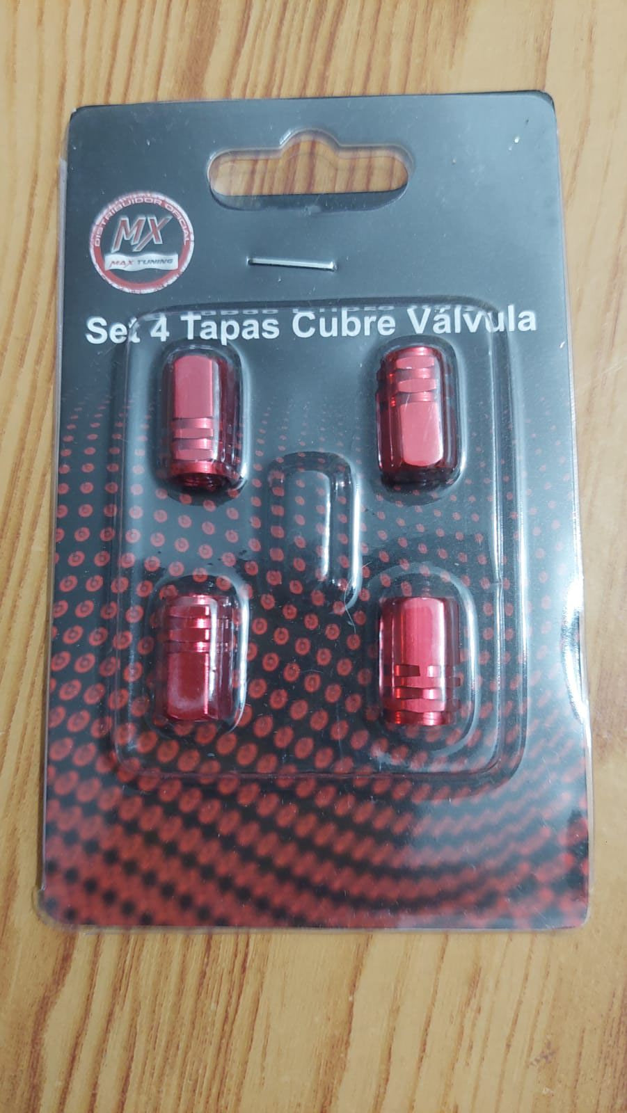 Set de 4 Tapas Cubre Válvulas – Universales para Auto y Moto- ROJO - AZUL - NEGRO - PLATA