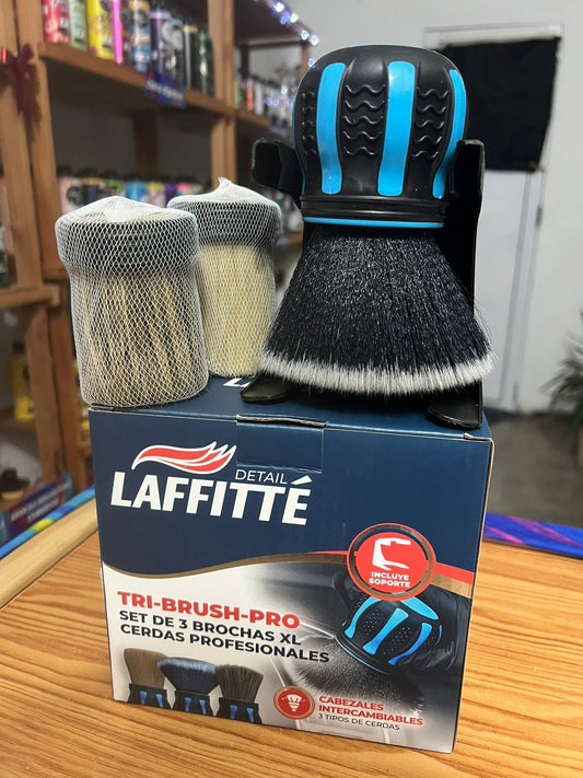 Set de 2 Brochas XL  cerdas profesionales con Cabezales Intercambiables - LAFFITTE